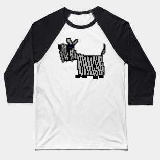 Pixelart Shaggy Dog Baseball T-Shirt
